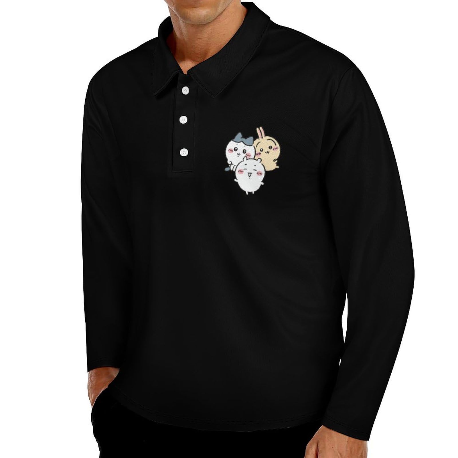 WACC】新品ワック 長袖ゴルフポロシャツ メンズL 黒 定価18,700円